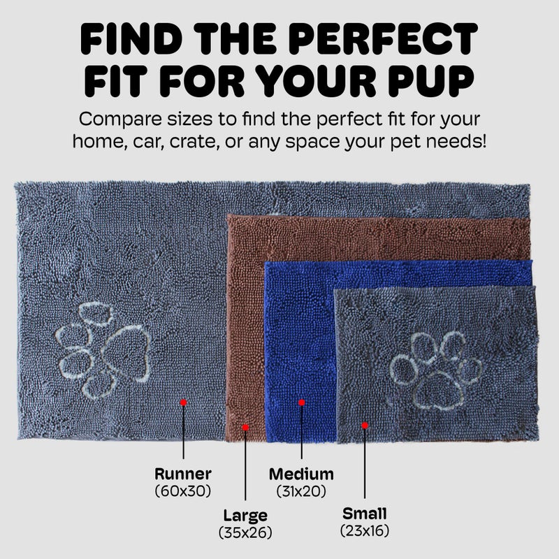Dog Gone Smart Dirty Dog Doormat - Fast Drying Rug with Super Gripper Backing for Clean Floors - Super Absorbent Microfiber and Machine Washable Mat for Muddy Paws - Mocha - Image 5
